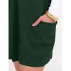 imageCaracilia Womens Sweater Vest Dress Wool Blend V Neck Sleeveless Loose Fit Casual 2025 Fall Short Tank Dresses with PocketsDeep Green