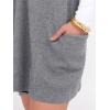imageCaracilia Womens Sweater Vest Dress Wool Blend V Neck Sleeveless Loose Fit Casual 2025 Fall Short Tank Dresses with PocketsGrey