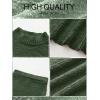 imageCaracilia Womens 2 Piece Skirts Sets Fuzzy Fleece Sweater Long Sleeve Knit Tops Midi Skirt Travel Matching Outfits 2025 FallLawn Green