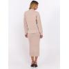 imageCaracilia Womens 2 Piece Skirts Sets Fuzzy Fleece Sweater Long Sleeve Knit Tops Midi Skirt Travel Matching Outfits 2025 FallLight Khaki