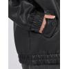 imageCaracilia Womens Oversized Leather Jacket Faux Suede Motorcycle Coat 2025 Fall Fashion Outfits Winter ClothesBlack