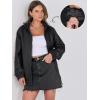 imageCaracilia Womens Oversized Leather Jacket Faux Suede Motorcycle Coat 2025 Fall Fashion Outfits Winter ClothesBlack