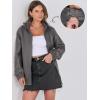 imageCaracilia Womens Oversized Leather Jacket Faux Suede Motorcycle Coat 2025 Fall Fashion Outfits Winter ClothesGrey