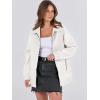 imageCaracilia Womens Oversized Leather Jacket Faux Suede Motorcycle Coat 2025 Fall Fashion Outfits Winter ClothesWhite