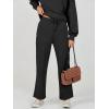 imageCaracilia Womens 2 Piece Outfits Sweatsuit Fall Crewneck Sweatshirts Wide Leg Pants Lounge Matching Sweat Sets TracksuitBlack