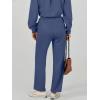 imageCaracilia Womens 2 Piece Outfits Sweatsuit Fall Crewneck Sweatshirts Wide Leg Pants Lounge Matching Sweat Sets TracksuitBlue