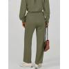imageCaracilia Womens 2 Piece Outfits Sweatsuit Fall Crewneck Sweatshirts Wide Leg Pants Lounge Matching Sweat Sets TracksuitGrey Green
