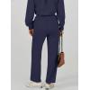 imageCaracilia Womens 2 Piece Outfits Sweatsuit Fall Crewneck Sweatshirts Wide Leg Pants Lounge Matching Sweat Sets TracksuitNavy Blue