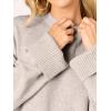 imageCaracilia Womens Oversized Sweaters 2025 Fall Long Sleeve Loose Knit Casual Chunky Pullover SweaterAlmond