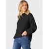 imageCaracilia Womens Oversized Sweaters 2025 Fall Long Sleeve Loose Knit Casual Chunky Pullover SweaterBlack