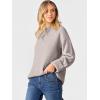 imageCaracilia Womens Oversized Sweaters 2025 Fall Long Sleeve Loose Knit Casual Chunky Pullover SweaterBright Camel