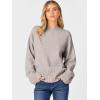 imageCaracilia Womens Oversized Sweaters 2025 Fall Long Sleeve Loose Knit Casual Chunky Pullover SweaterBright Camel