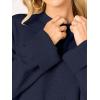 imageCaracilia Womens Oversized Sweaters 2025 Fall Long Sleeve Loose Knit Casual Chunky Pullover SweaterNavy Blue