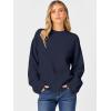 imageCaracilia Womens Oversized Sweaters 2025 Fall Long Sleeve Loose Knit Casual Chunky Pullover SweaterNavy Blue