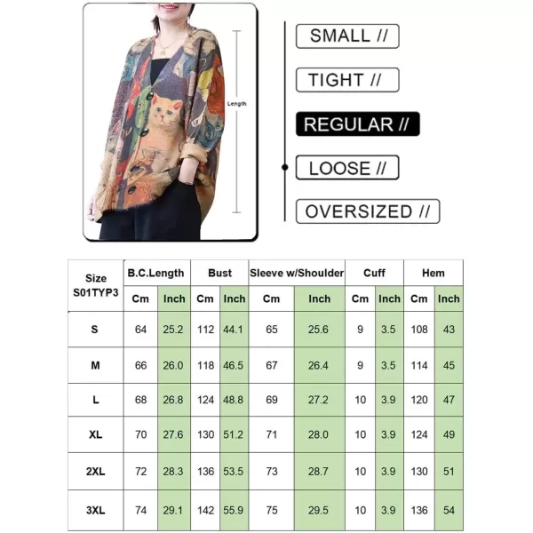 YESNO Cardigan Sweaters for Women Open Front Sweater Graphic V Neck Knit Tops with Pockets S01TYP3Y S01 Cr96 Cardigan V Neck