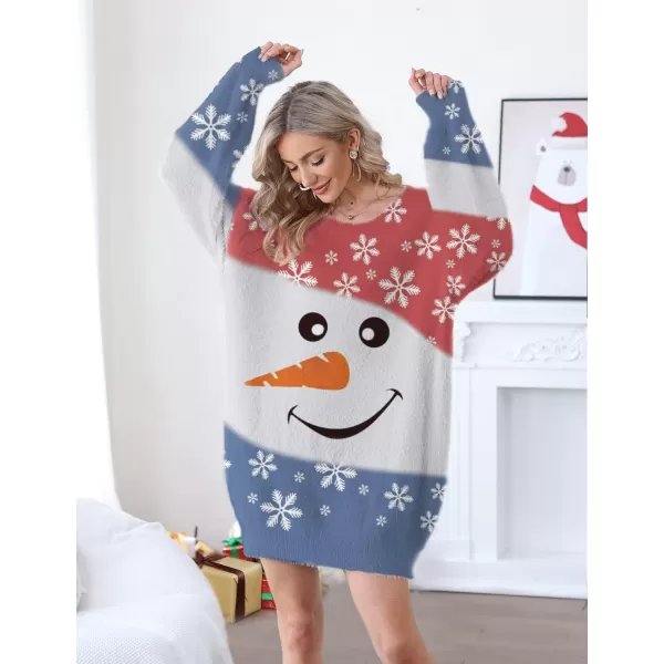 YESNO Sweater Dress for Women Oversized Graphic Lantern Long Sleeve Pullover Sweater Tops S08S08 Cr123