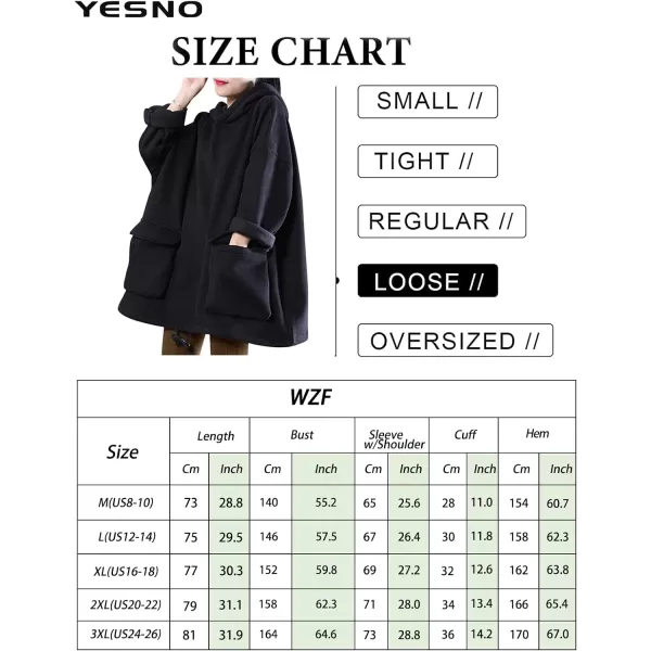 YESNO WZF Women Casual Fleece Pullover Hoodies Plus Size Active JacketLarge PocketsWml Camelfleeced