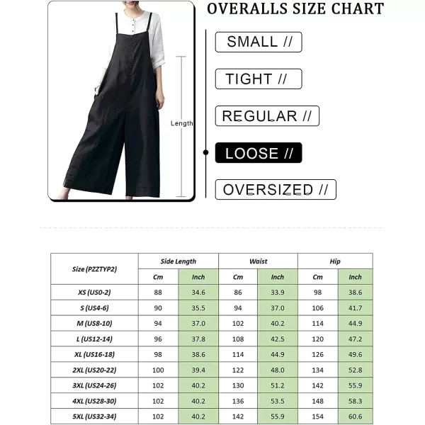 YESNO Women Casual Loose Long Bib Pants Wide Leg Jumpsuits Baggy Cotton Rompers Overalls with Pockets PZZAcamelsplit Wide Leg