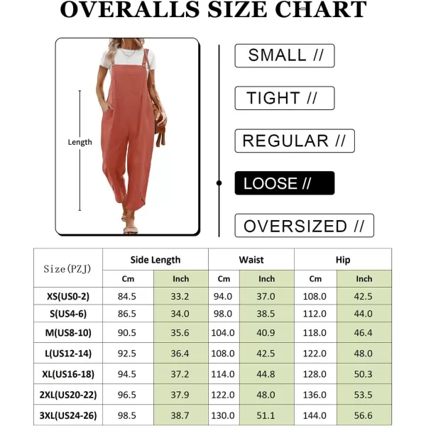 YESNO Women Cotton Overalls Casual Loose Adjustable Straps Bib Pants Tulip Wide Leg Jumpsuits with Pockets PZJAsh Green