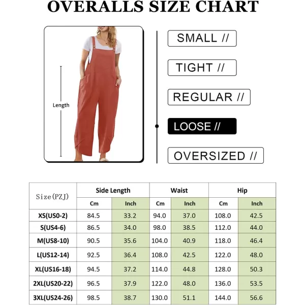 YESNO Women Cotton Overalls Casual Loose Adjustable Straps Bib Pants Tulip Wide Leg Jumpsuits with Pockets PZJBlack