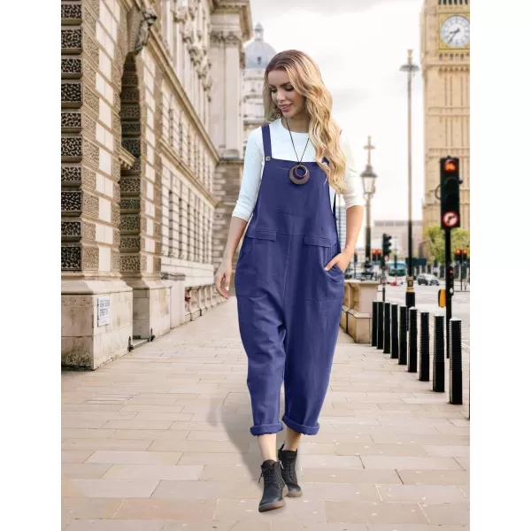 YESNO Women Long Casual Loose Bib Pants Overalls Baggy Rompers Jumpsuits with Pockets PV9 2XL PV9 Navy BlueYESNO Women Long Casual Loose Bib Pants Overalls Baggy Rompers Jumpsuits with Pockets PV9 2XL PV9 Navy Blue