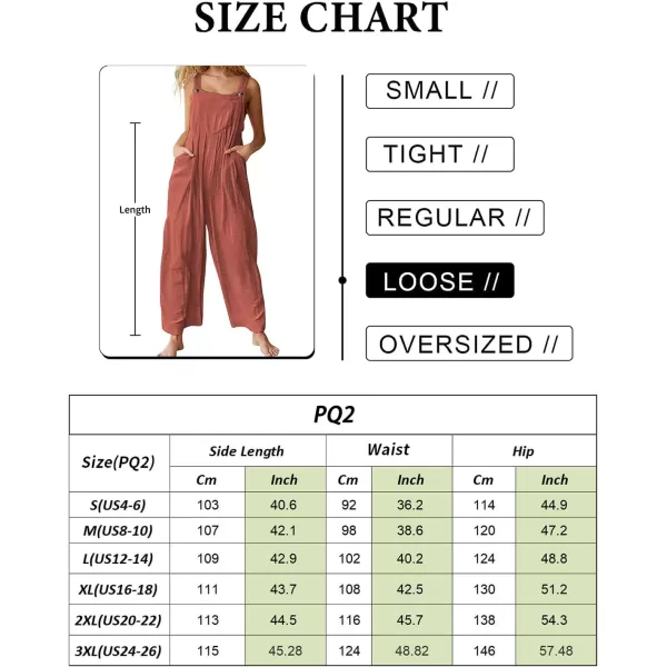 YESNO Womens Overalls Casual Loose Bib Pants Adjustable Straps Wide Leg Jumpsuits with Pockets PQ2As Picture369