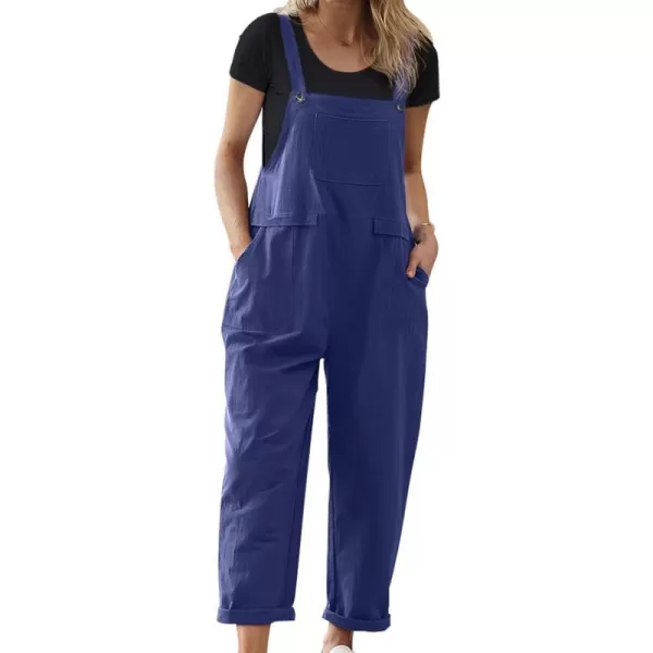 YESNO Women Long Casual Loose Bib Pants Overalls Baggy Rompers Jumpsuits with Pockets PV9 2XL PV9 Navy BlueYESNO Women Long Casual Loose Bib Pants Overalls Baggy Rompers Jumpsuits with Pockets PV9 2XL PV9 Navy Blue