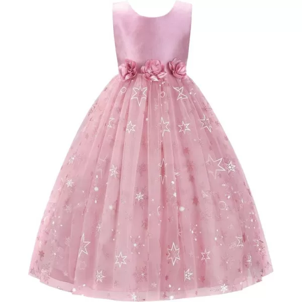 JerrisApparel Princess Girls Dress Wedding Flower Skirt Sparkle Tulle Birthday Party DressJerrisApparel Princess Girls Dress Wedding Flower Skirt Sparkle Tulle Birthday Party Dress