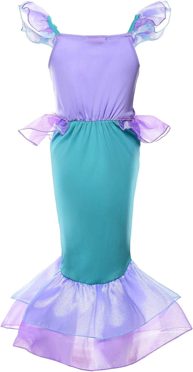 Abito Da Principessa JerrisApparel Per Bambine - Vestito Maxi Blu Con Cintura In Pizzo E Diamante - Costume Cosplay