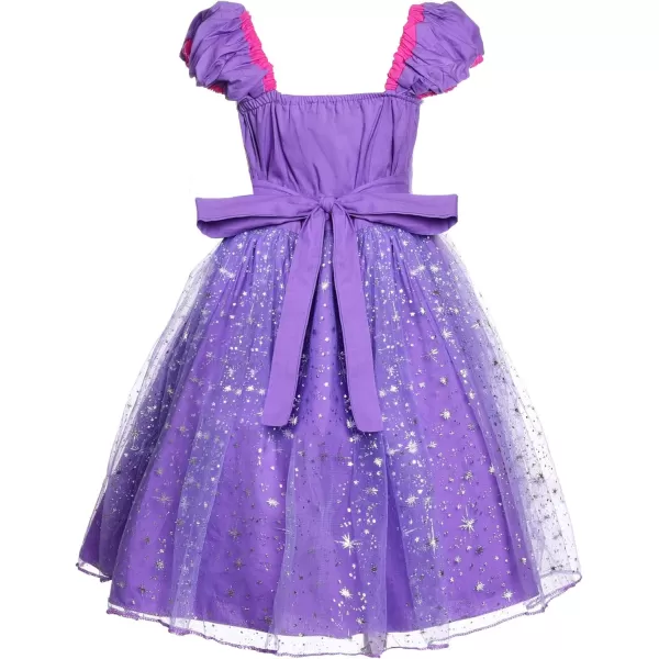 JerrisApparel Girl Princess Costume Dress for Birthday PartyPurple With Accessories