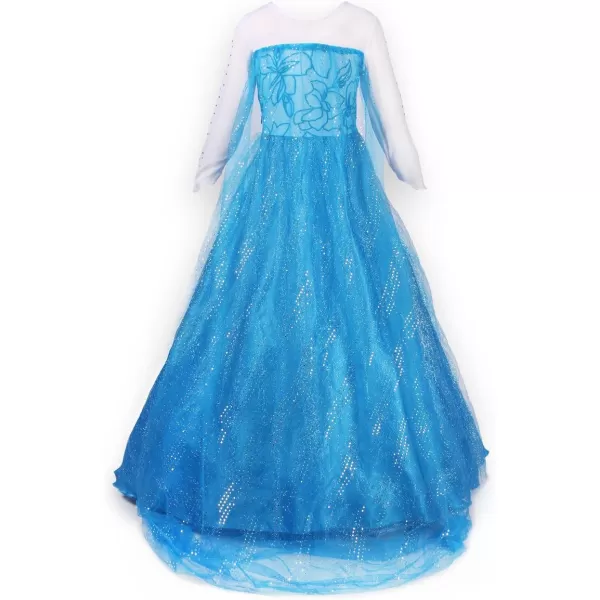 JerrisApparel Princess Dress Queen Costume Cosplay Dress Up with AccessoriesBlue With Accessories