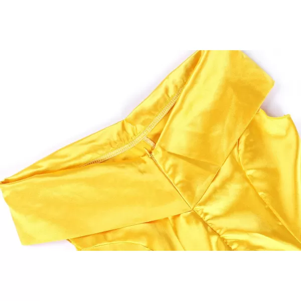 JerrisApparel Womens Princess Costume Halloween Party DressYellow