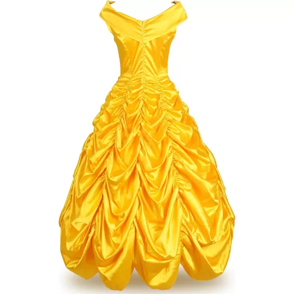 JerrisApparel Womens Princess Costume Halloween Party DressYellow