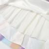 imageJerrisApparel Flower Girls Sequin Dress Rainbow Tutu Birthday Party Dress Pageant GownWhite