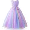 imageJerrisApparel Girl Princess Tulle Dress Bridesmaid Pageant Gown Birthday Party Wedding DressPurple