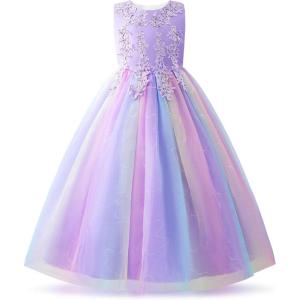 imageJerrisApparel Girl Princess Tulle Dress Bridesmaid Pageant Gown Birthday Party Wedding DressPurple