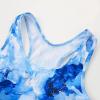 imageJerrisApparel Little Girls Summer Two Piece Boyshort Tankini Kids SwimsuitBlue Marble
