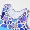 imageJerrisApparel Little Girls Summer Two Piece Boyshort Tankini Kids SwimsuitBlue Ocean