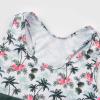imageJerrisApparel Little Girls Summer Two Piece Boyshort Tankini Kids SwimsuitGreen Tropical