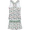 imageJerrisApparel Little Girls Summer Two Piece Boyshort Tankini Kids SwimsuitGreen Tropical