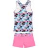 imageJerrisApparel Little Girls Summer Two Piece Boyshort Tankini Kids SwimsuitPink Tropical