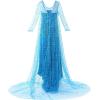 imageJerrisApparel Girls Princess Costume Birthday Party Christmas Fancy Dress up 5 Blue with Accessories
