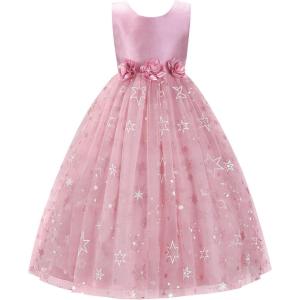 image:imageJerrisApparel Princess Girls Dress Wedding Flower Skirt Sparkle Tulle Birthday Party Dress