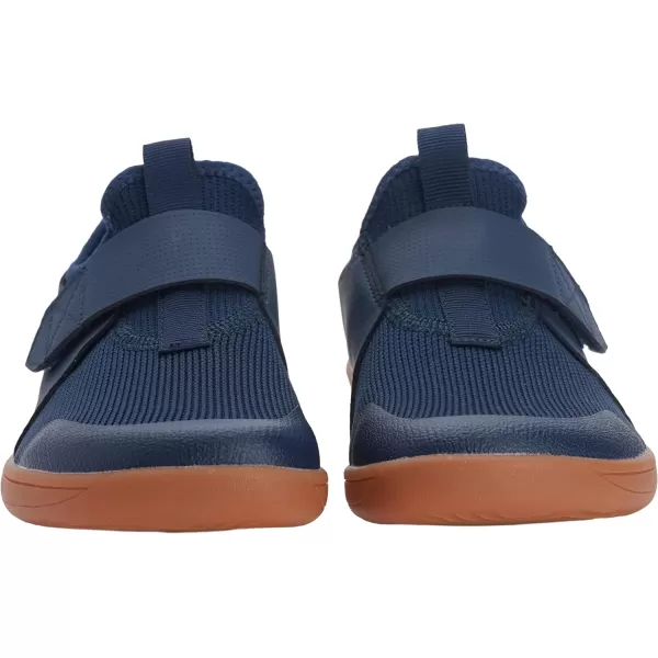 WHITIN LittleBig Kid Wide Width Barefoot Shoes  BoysGirls Minimalist Elastic Opening Sneakers  Flexible Zero Drop SoleW8k3  Navy Blue