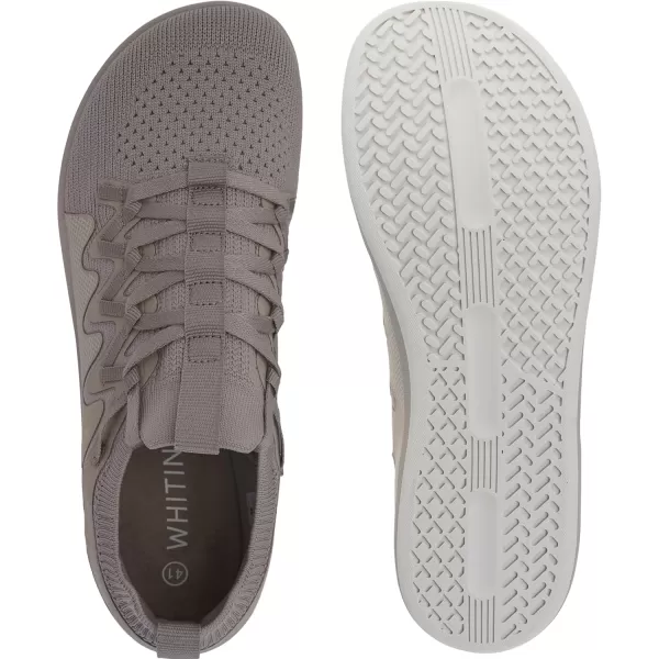 WHITIN Mens Barefoot Plus Shoes  Wide Toe Box  LowStack Sole  Inspired by Barefoot EnthusiastsW91  Taupe