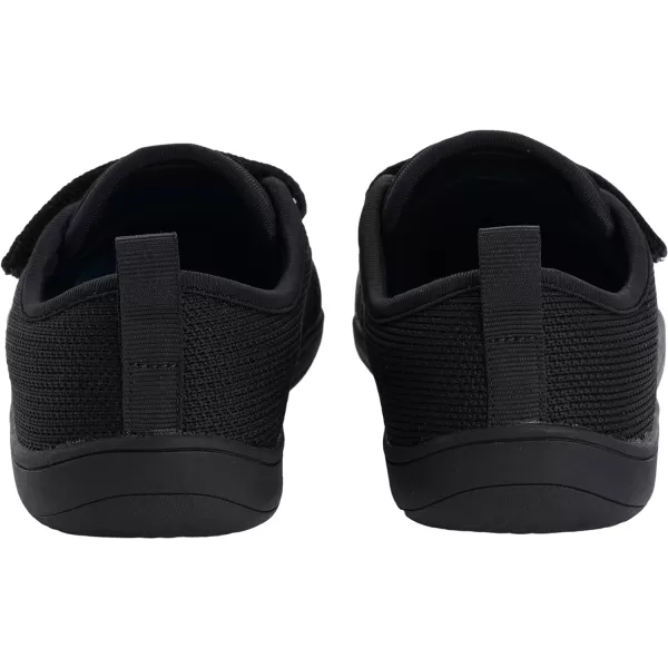 WHITIN ToddlerLittleBigKid Wide Barefoot Shoes  BoysGirls Minimalist Sneakers  Splay Naturally  LightweightW81k  All Black