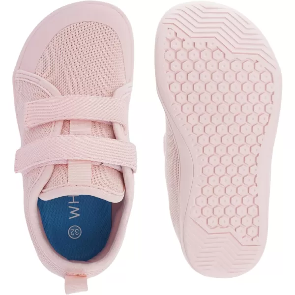 WHITIN ToddlerLittleBigKid Wide Barefoot Shoes  BoysGirls Minimalist Sneakers  Splay Naturally  LightweightW81k  All Pink