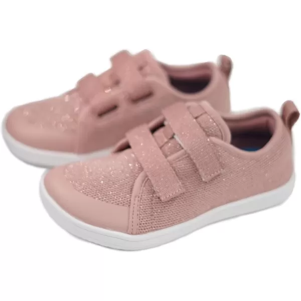 WHITIN ToddlerLittleBigKid Wide Barefoot Shoes  BoysGirls Minimalist Sneakers  Splay Naturally  LightweightW81k  Rose Shimmer