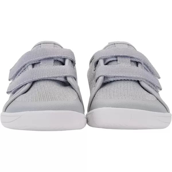 WHITIN ToddlerLittleBigKid Wide Barefoot Shoes  BoysGirls Minimalist Sneakers  Splay Naturally  LightweightW81k  Silver Shimmer