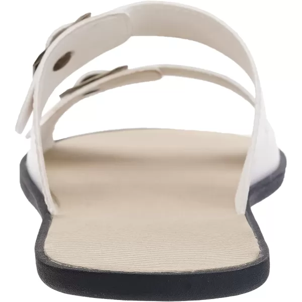 WHITIN Womens Barefoot Sandals  Minimalist Effortless Flat Slides  Ground FeelB10  White